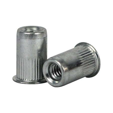 Huyett Rivet Nut, 1/4"-20 Thread Size, 0.455 in Flange Dia., .580 in L, 300 Stainless Steel BTI-CAK1-2520-165/B1